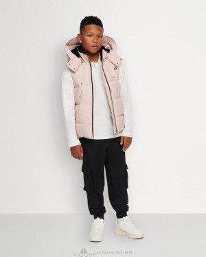 Kids' Moose Knuckles Vest Vests Dusty Rose | 76504MCJR