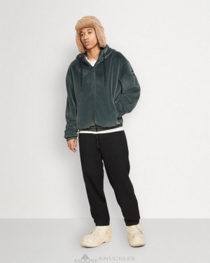 Men Moose Knuckles Borden Reversible Bunny Sweatshirts Forest Hill / Forest Hill | ZI8724950