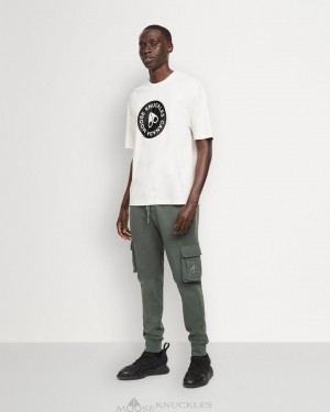 Men Moose Knuckles Payne Tee Tees Plaster | KB6498721