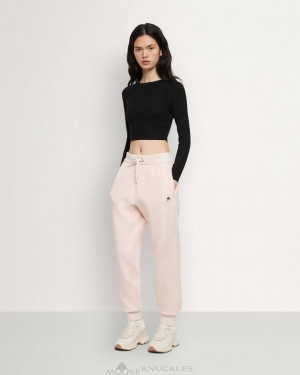Women Moose Knuckles Berkley Jogger Trousers Plaster | ZE7056213