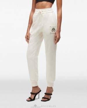 Women Moose Knuckles Brooklyn Jogger Trousers Plaster | PI6814750
