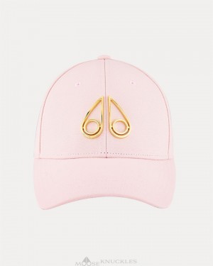 Women Moose Knuckles Hollow Logo Cap Baseball caps Dusty Rose | BM1568429
